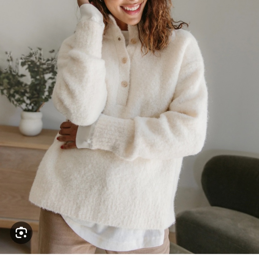 Jenni Kayne Boucle Button Pullover